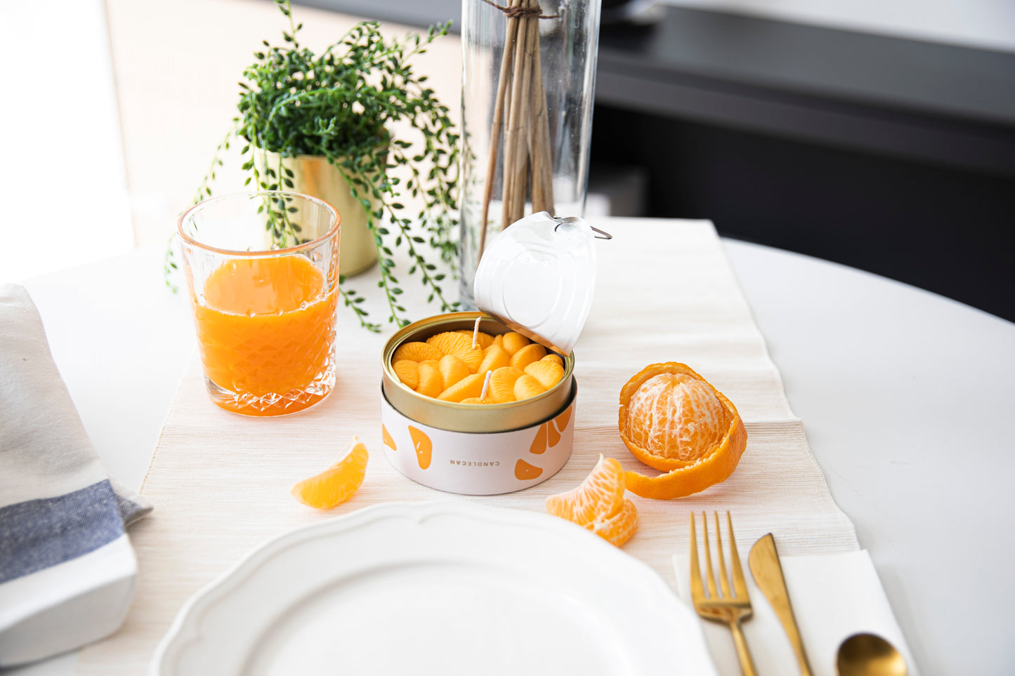 Kerzen-Dose - Peeled Tangerines
