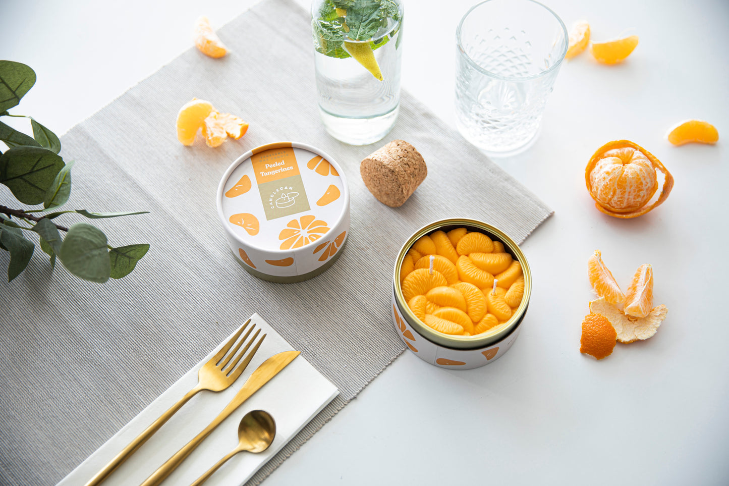 Kerzen-Dose - Peeled Tangerines