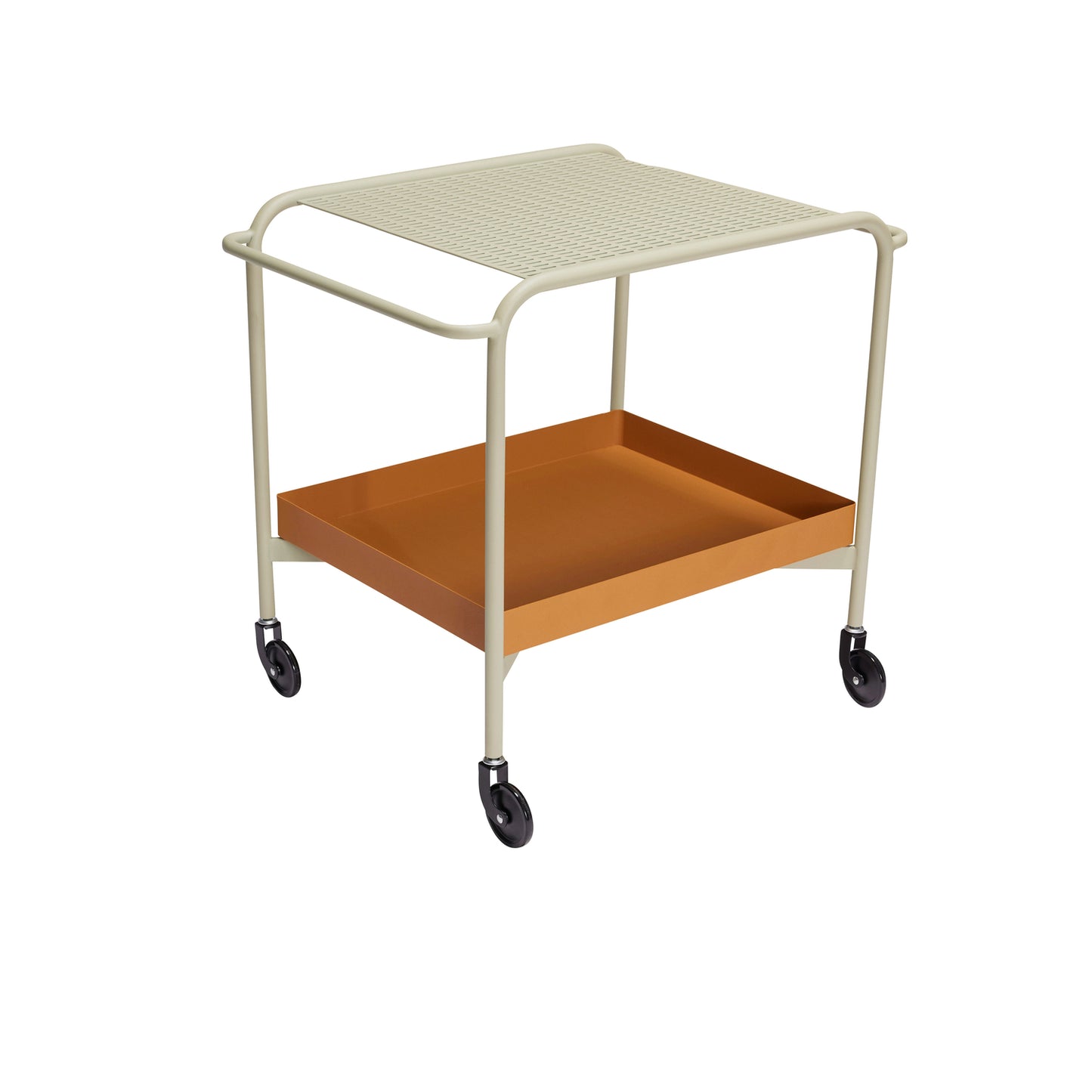 Servierwagen Push - Sandfarben/Braun