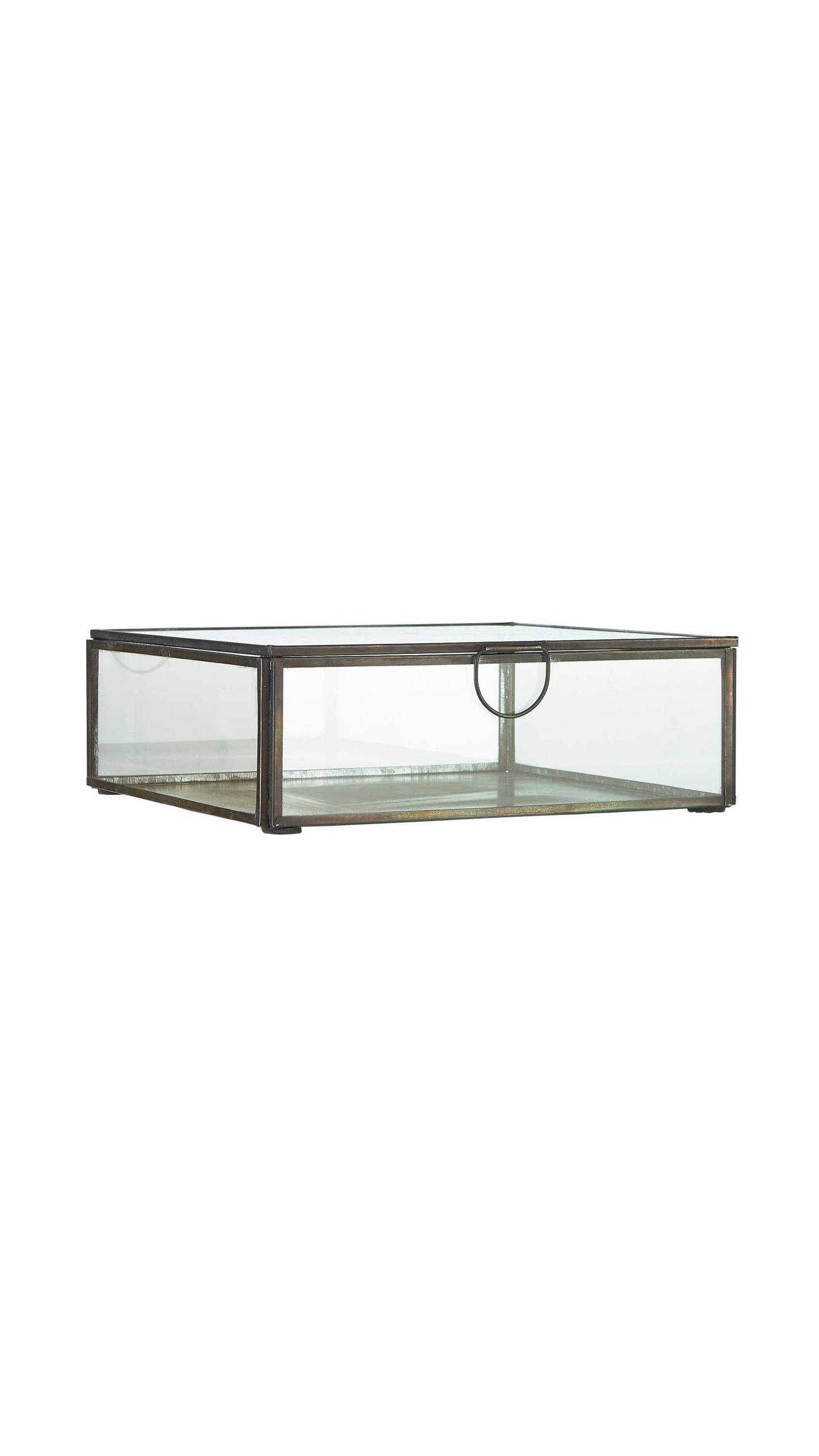 Glasschachtel mit Deckel Solitaire - Groß