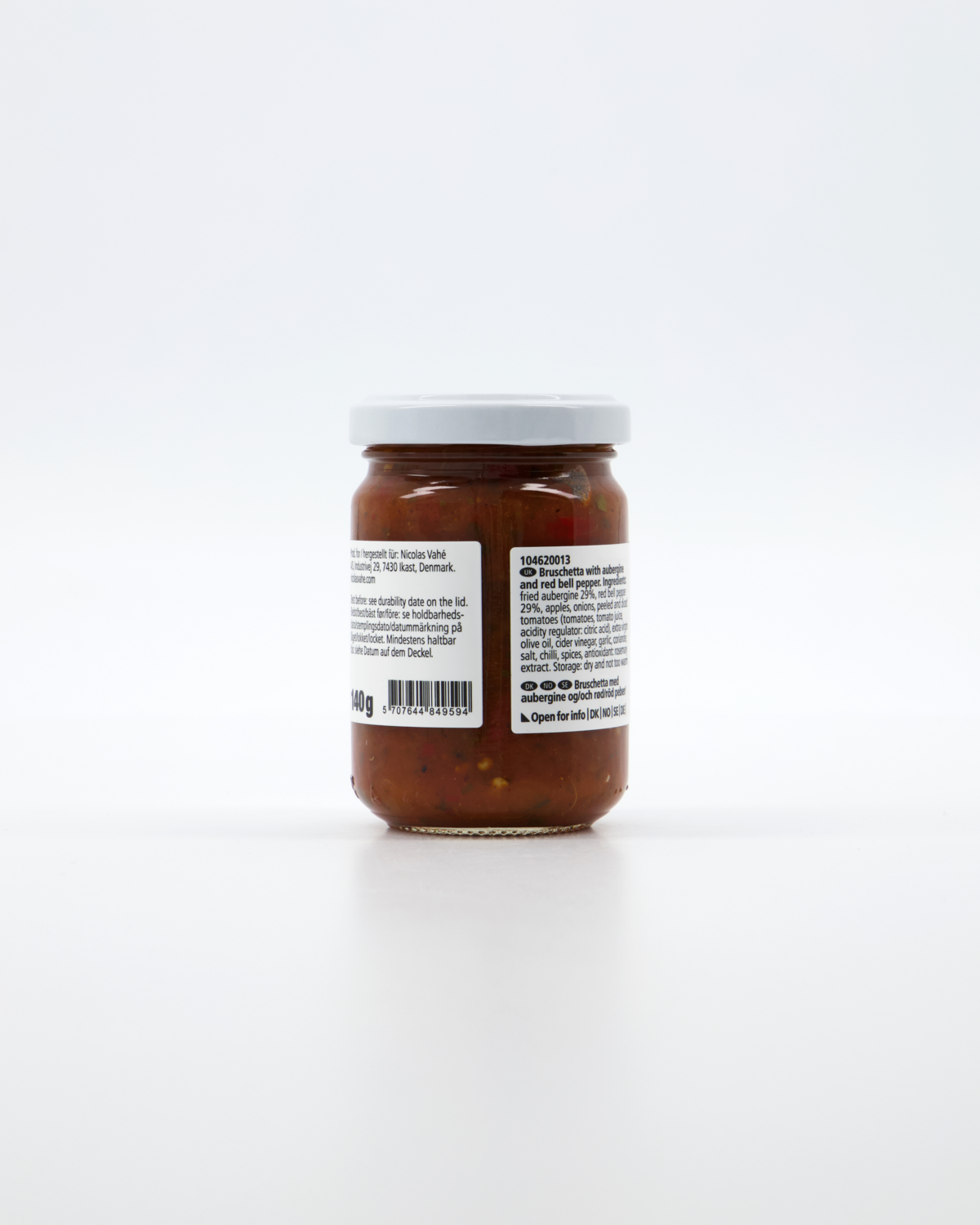 Bruschetta - Aubergine & Red Bell pepper