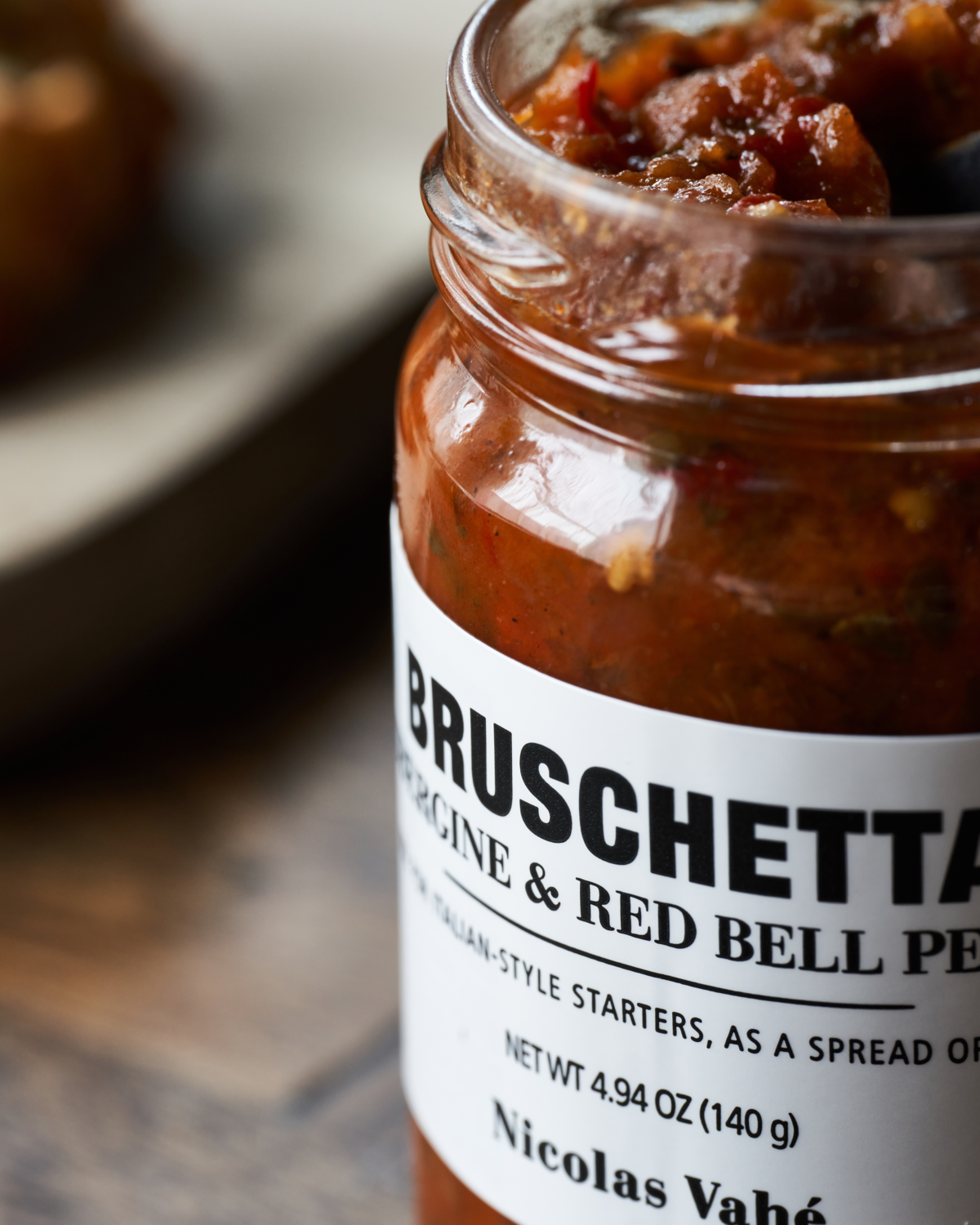 Bruschetta - Aubergine & Red Bell pepper