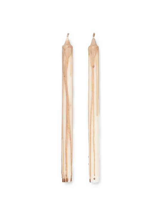 Dryp Candles - 2er Set - Beige