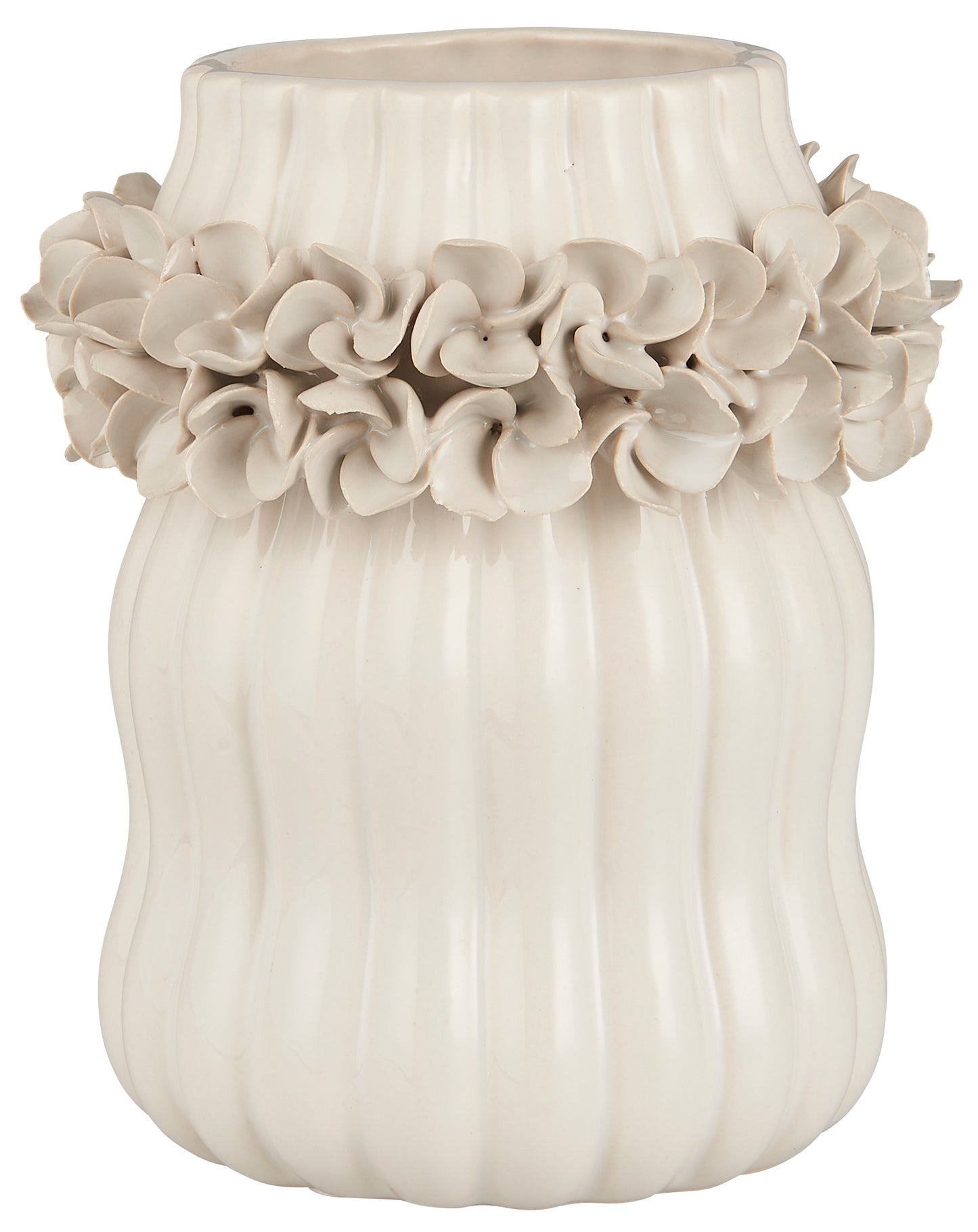 Vase Hortensie - Glasiert