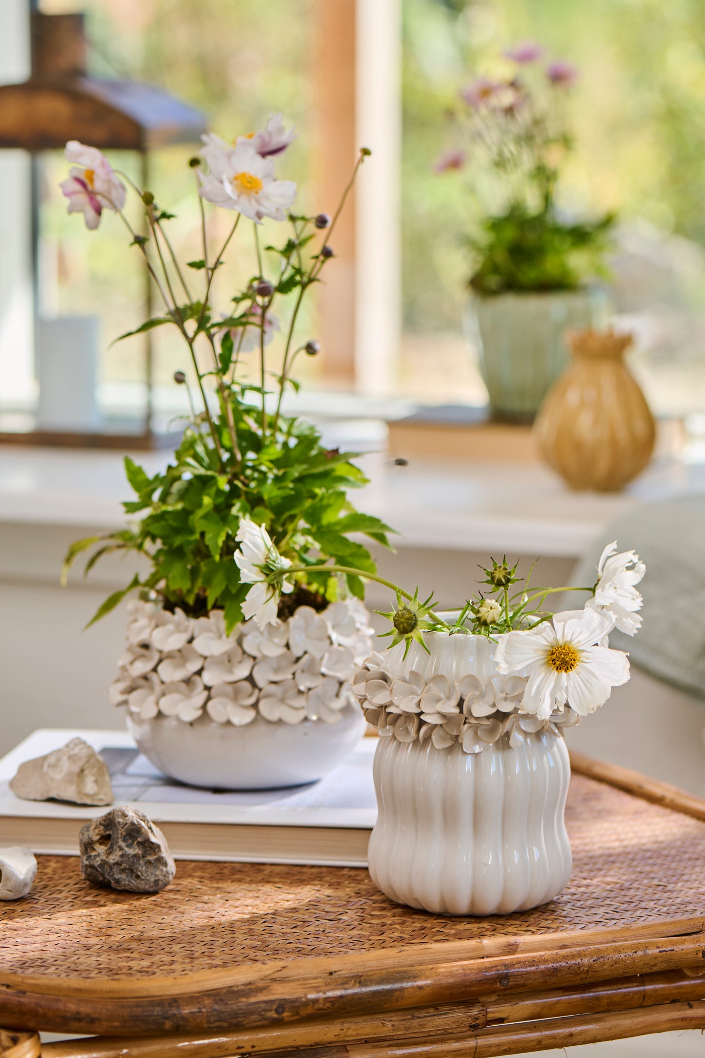 Vase Hortensie - Glasiert