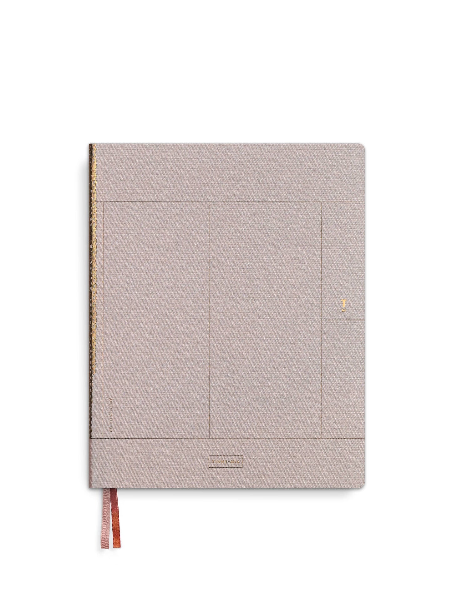 Notizbuch B5 aus Leinen - Rosé