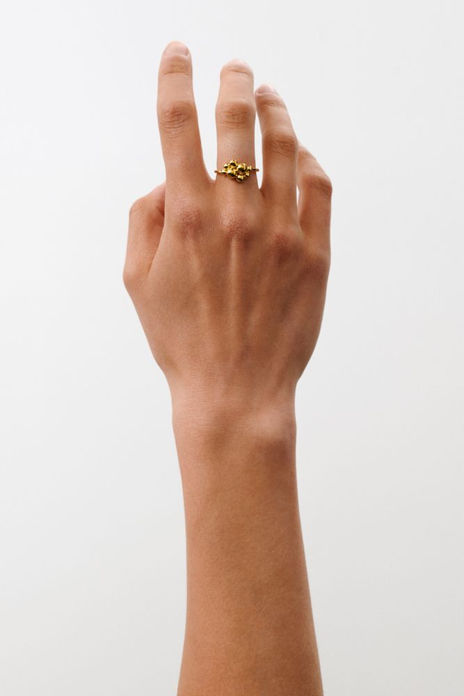 Pernille Corydon - Pebble Ring - Gold - Gr. 55
