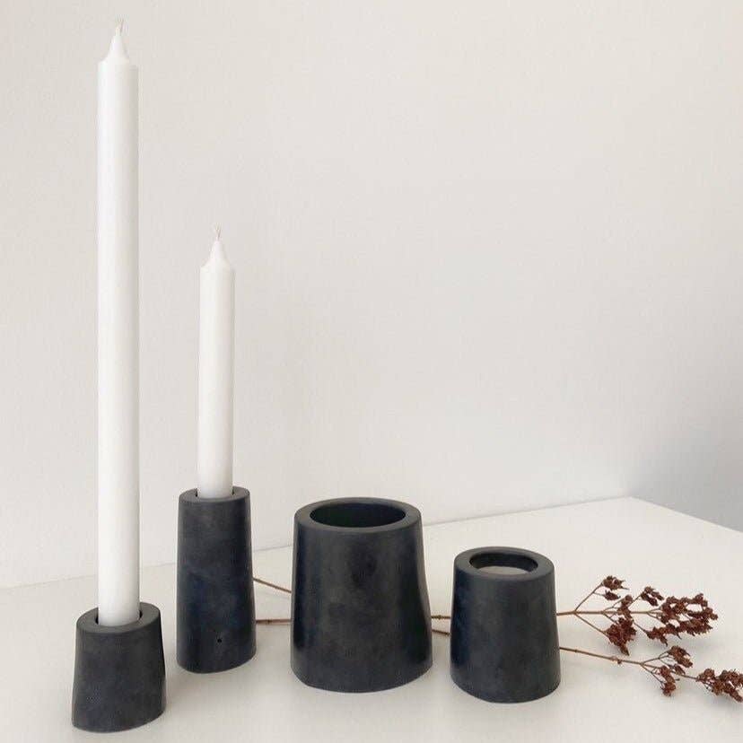 Stabkerzenhalter STELLA (2er Set): Anthrazit