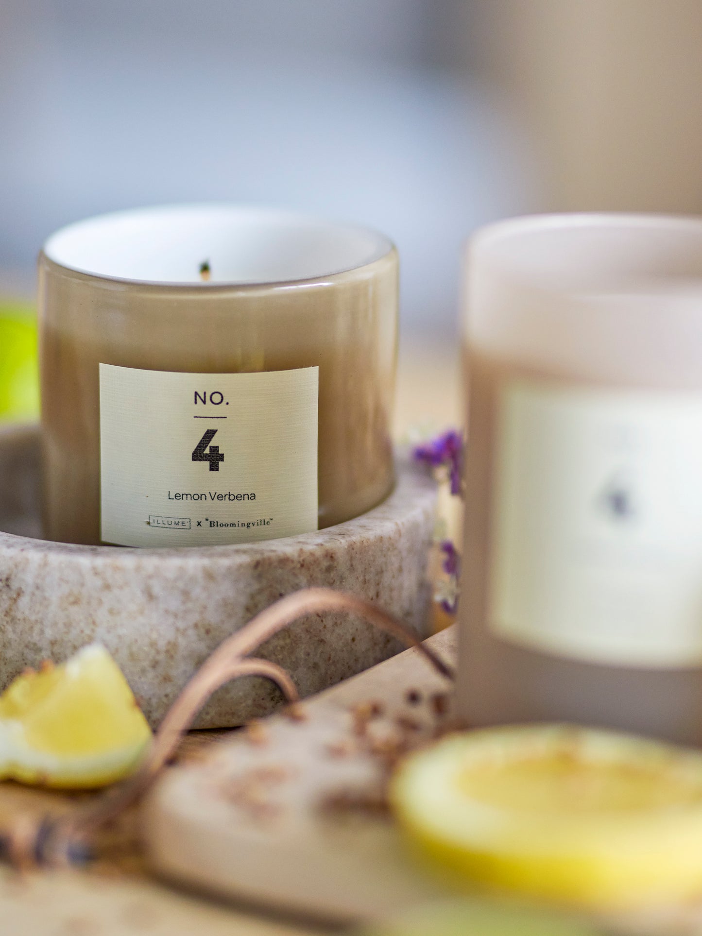 NO. 4 - Lemon Verbena Duftkerze - Natur - Natürliches Wachs