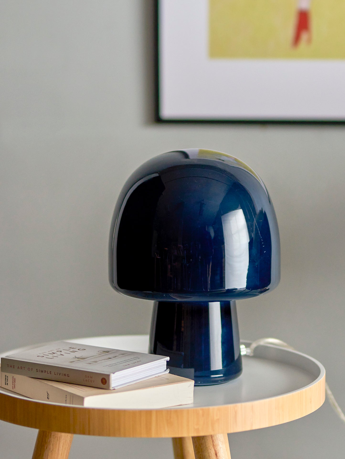 Tischlampe Paddy - Blue Glas
