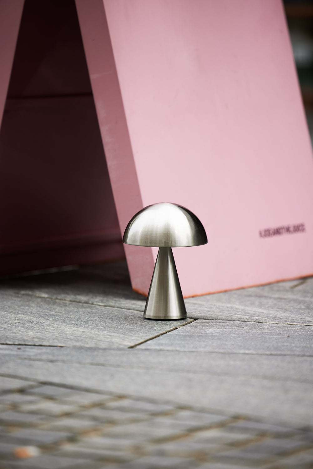 Tragbare Lampe - Mush - Nickel