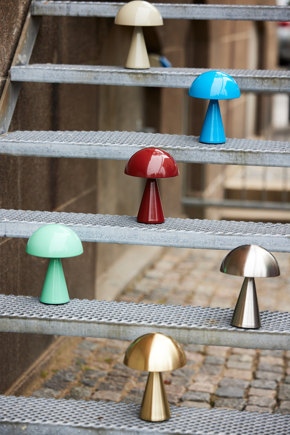 Tragbare Lampe - Mush - Nickel