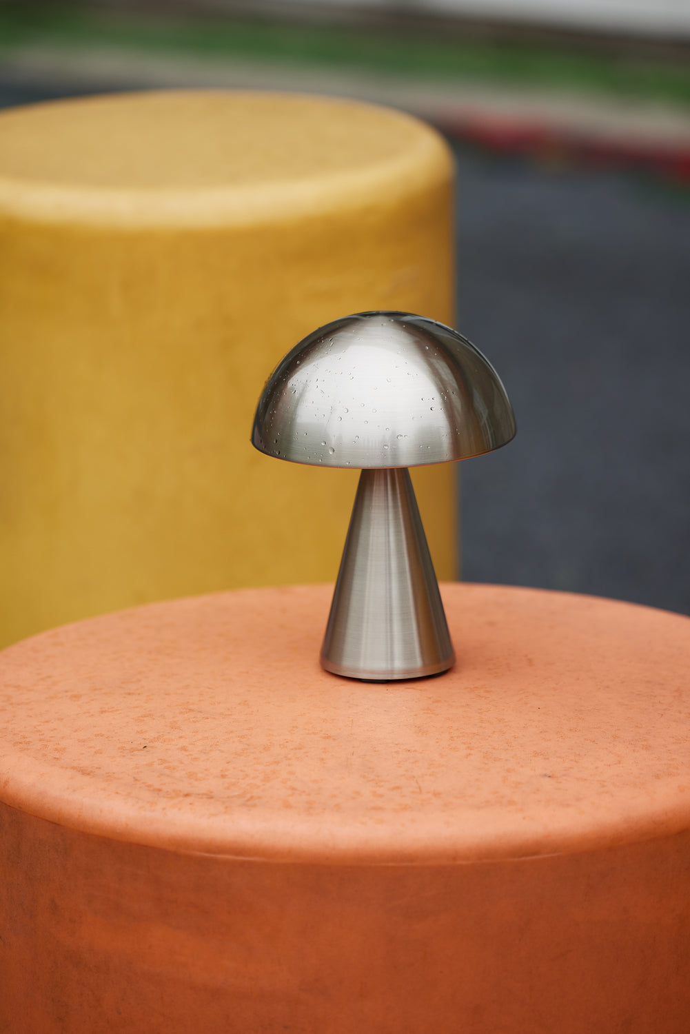 Tragbare Lampe - Mush - Nickel