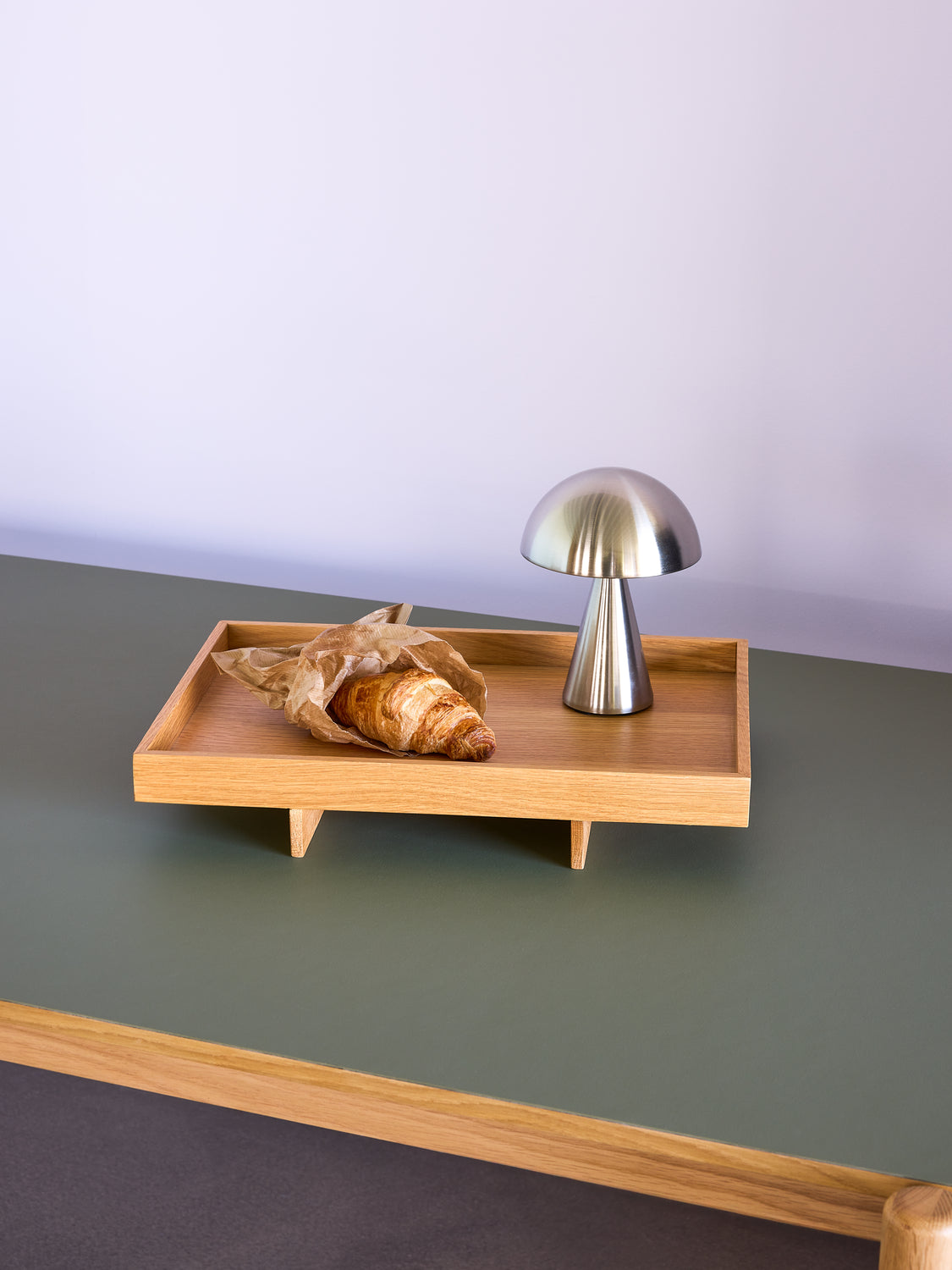 Tragbare Lampe - Mush - Nickel