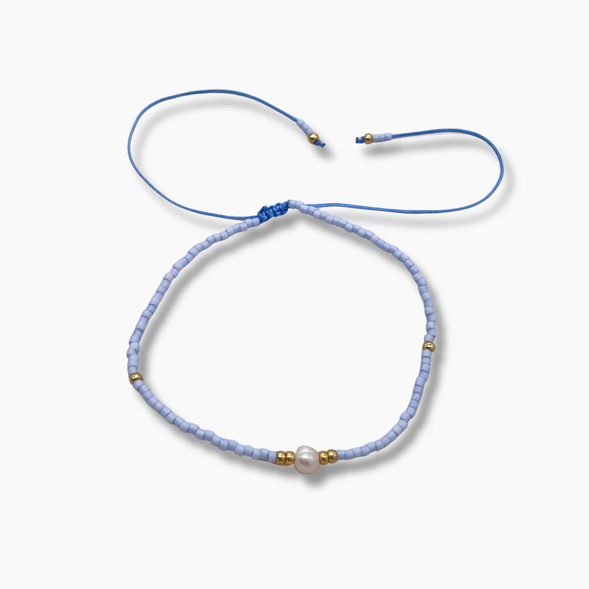 Miyuki Pearls Bracelet - Light Blue