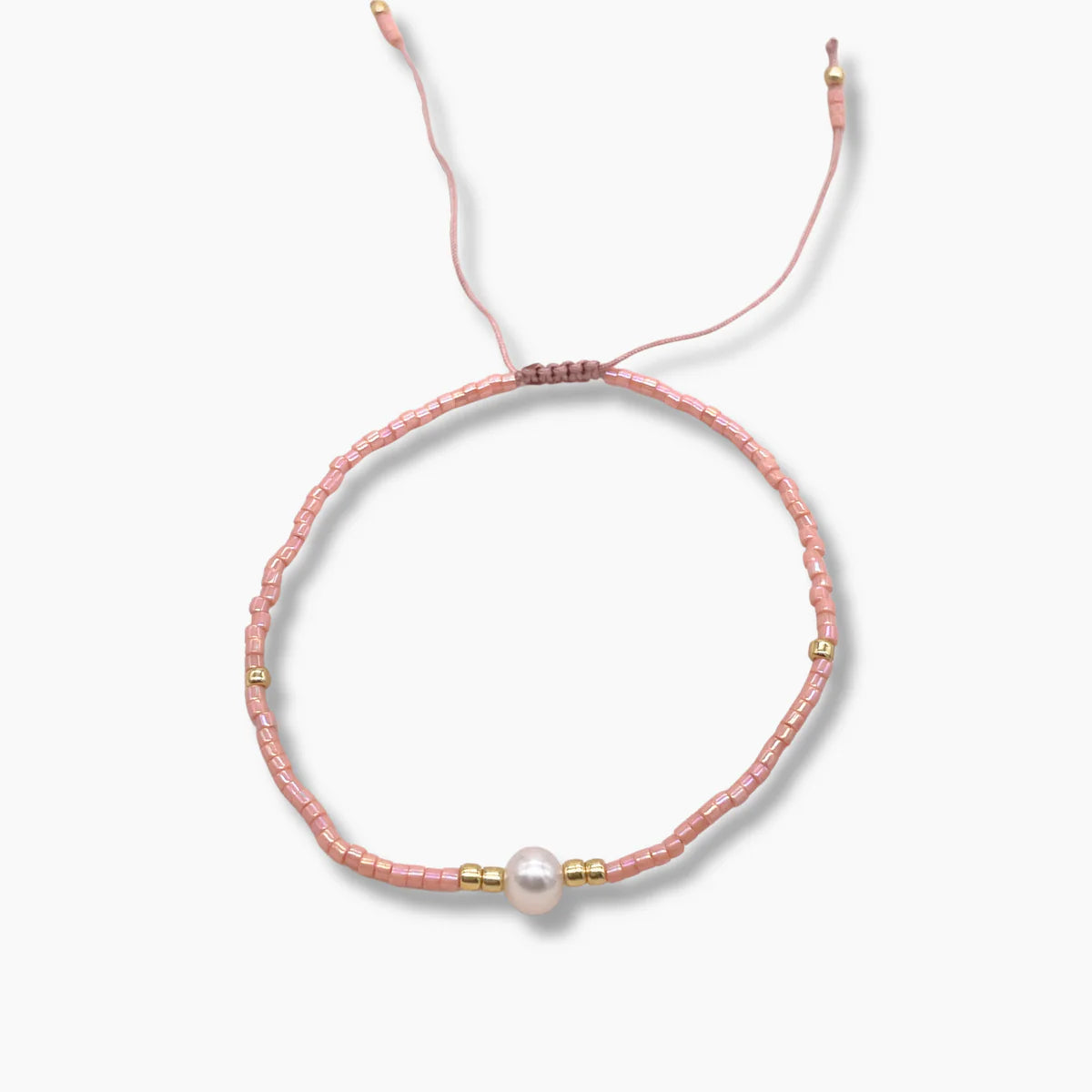 Miyuki Pearls Bracelet - Shiny Pink