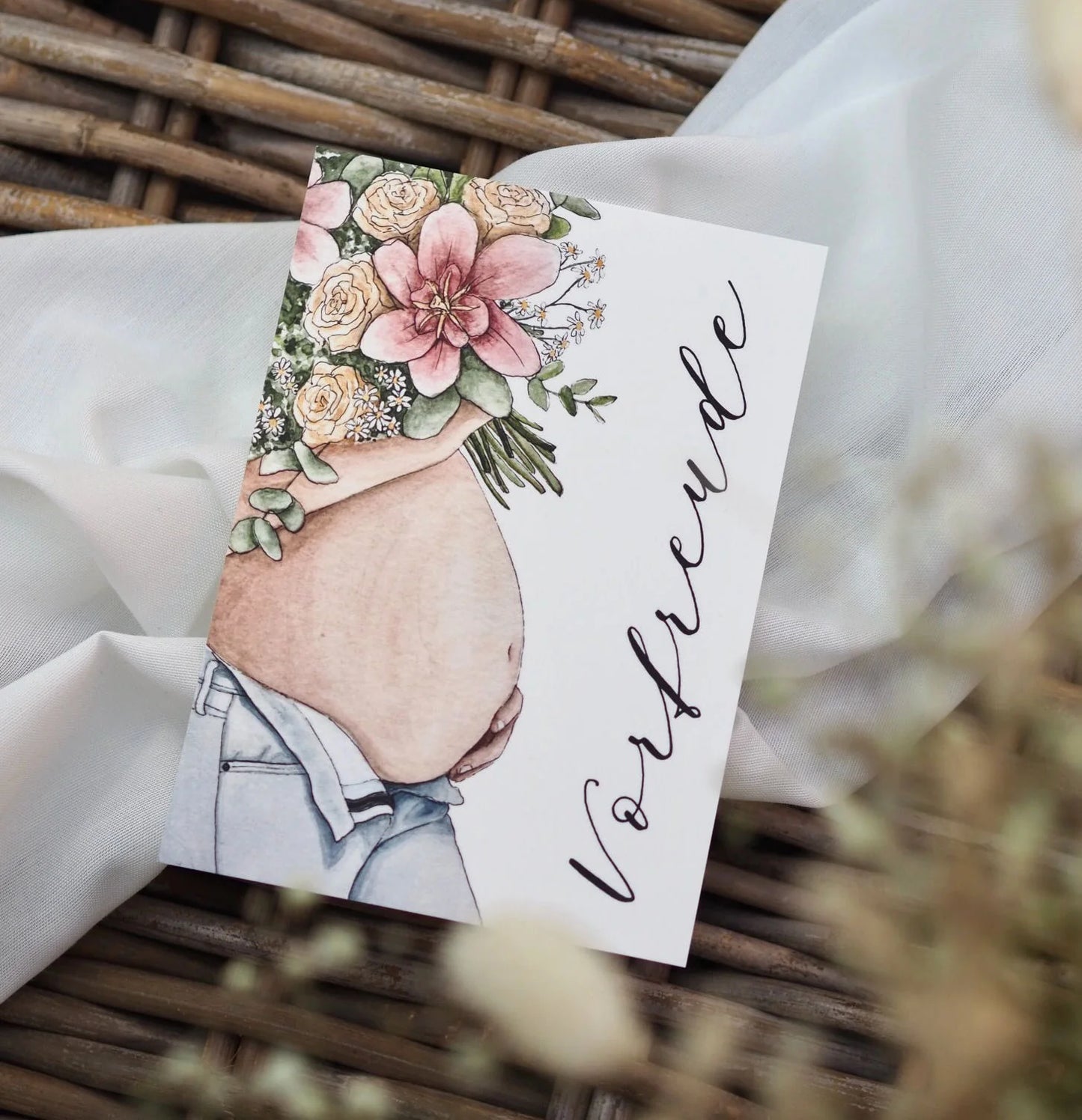 Postkarte - Babybauch