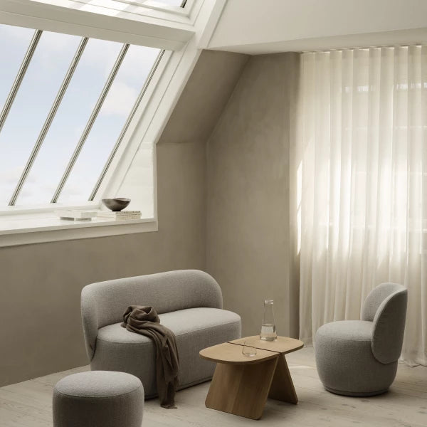 Sofa - KUON - Boucla - Farbe Shitake