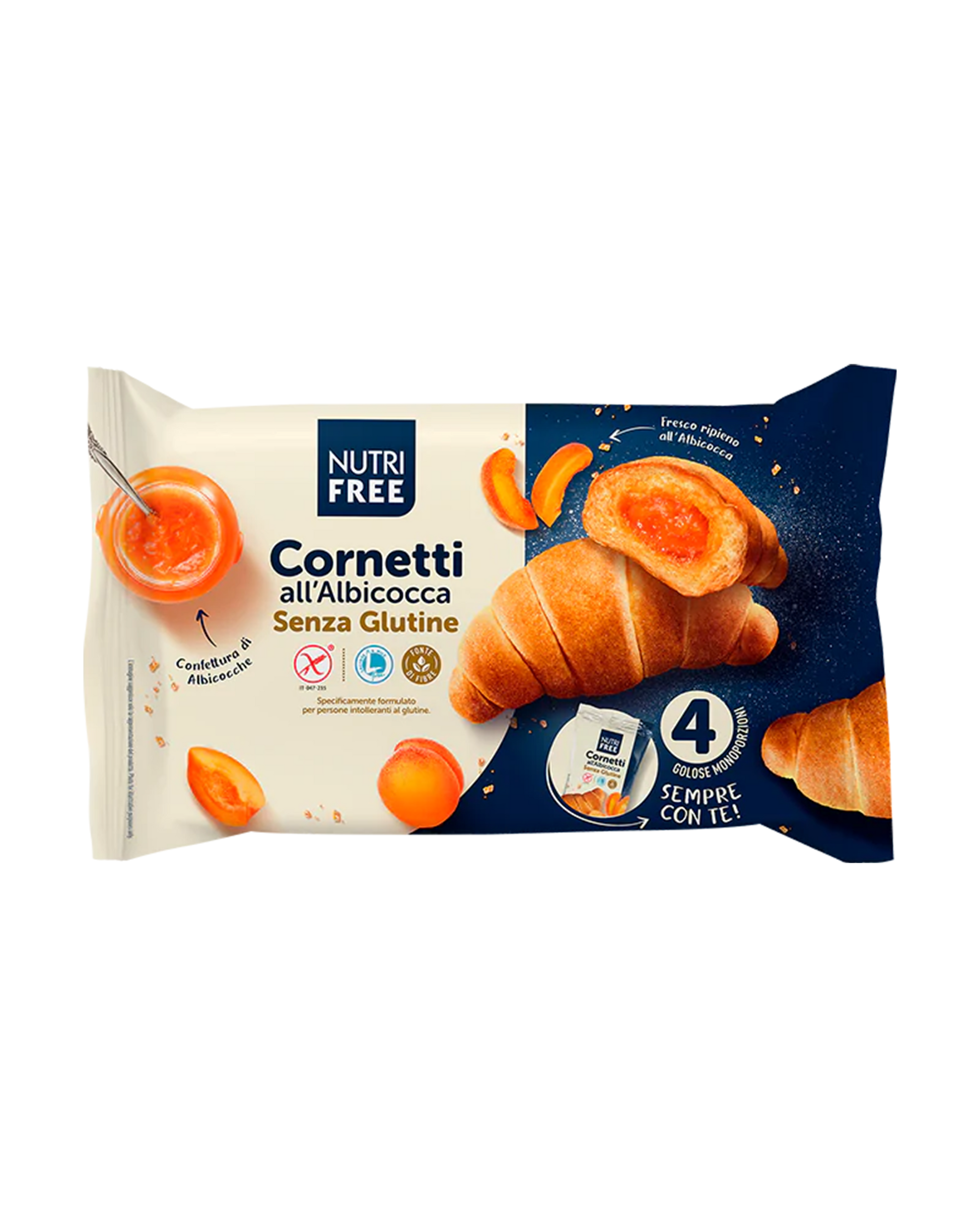 Nutri Free Cornetti all’Albicocca – glutenfrei Aprikosen-Croissant