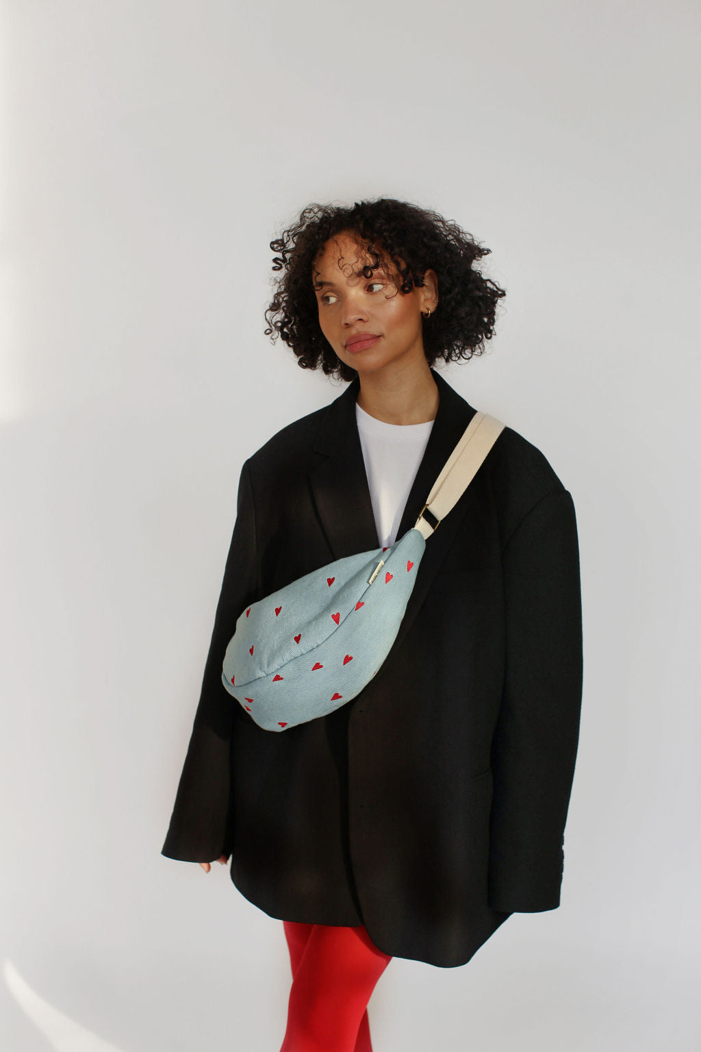 Denim Hearts - Adult Fanny Pack