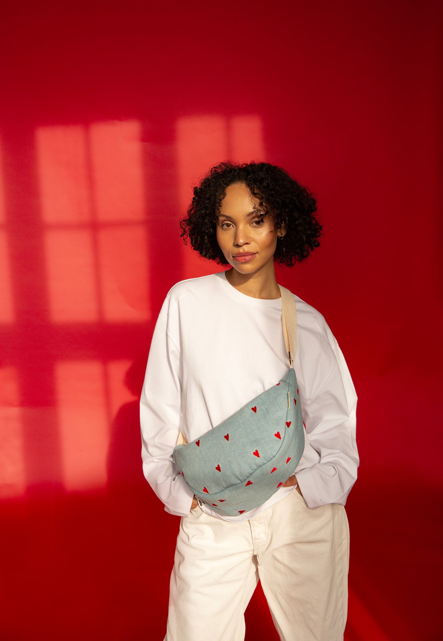 Denim Hearts - Adult Fanny Pack