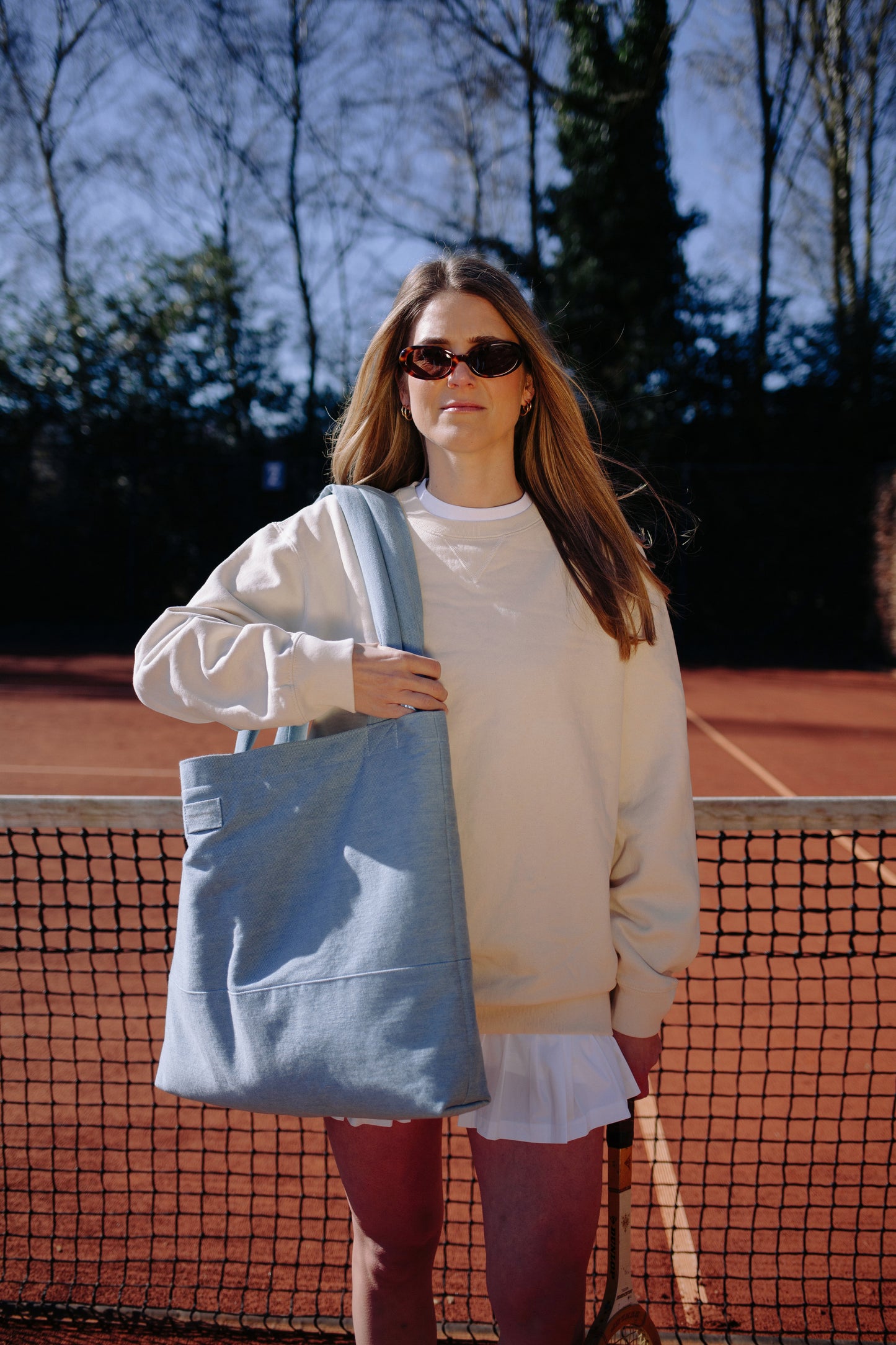 Denim Solid - Mom Bag
