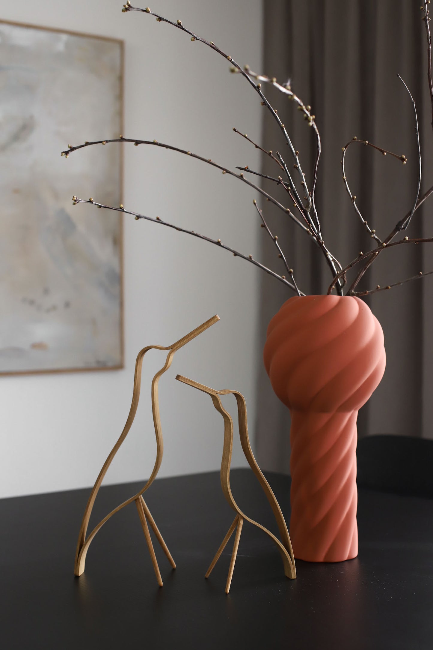 Woody Bird - High 25cm - Eiche
