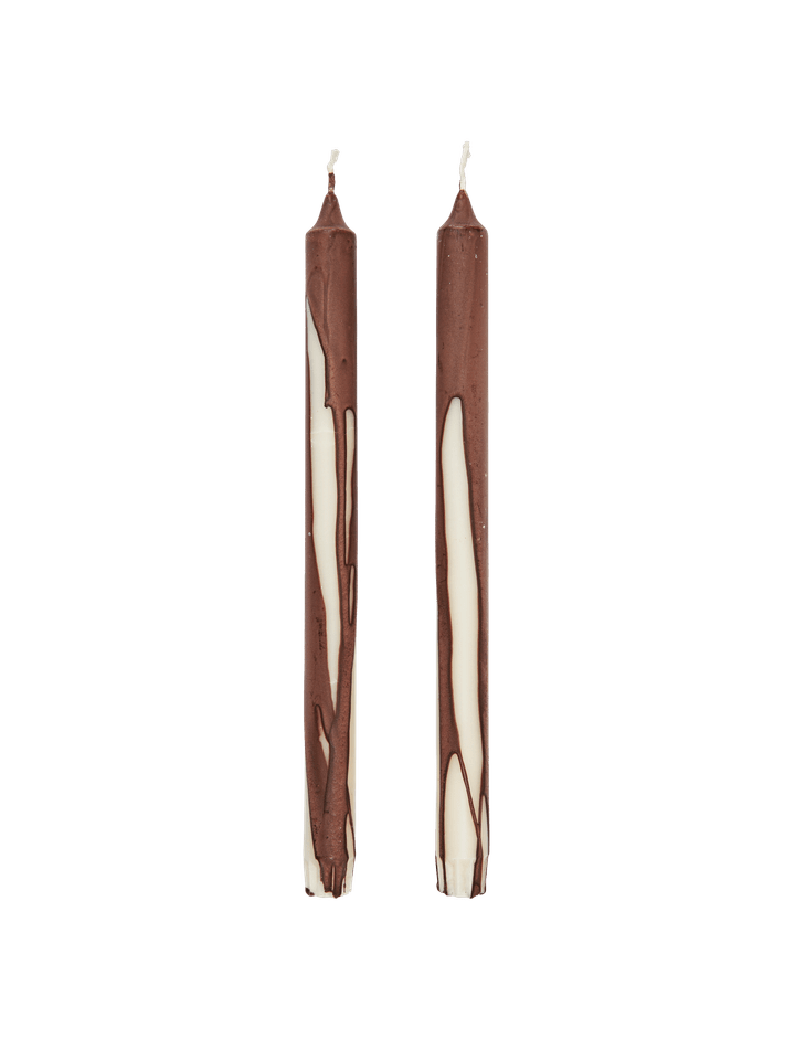 Stabkerze Ferm Living – Dryp Candles – Set of 2 – Dark Chocolate
