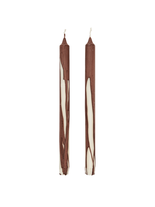 Stabkerze Ferm Living – Dryp Candles – Set of 2 – Dark Chocolate