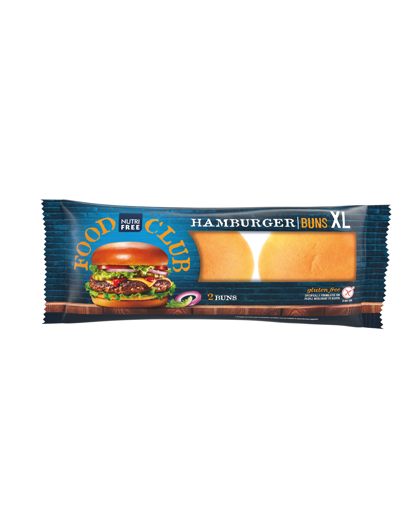 Nutri Free Hamburger Buns XL – 2 große gluten- & laktosefreie Burgerbrötchen