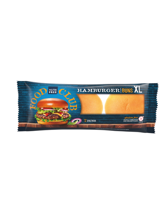 Nutri Free Hamburger Buns XL – 2 große gluten- & laktosefreie Burgerbrötchen