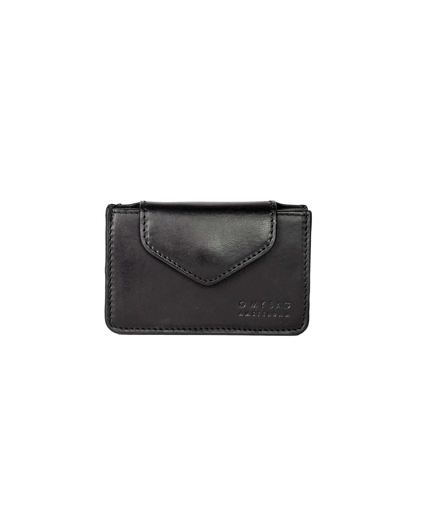 Geldbeutel Harmonica Wallet in Black Classic Leather von O My Bag