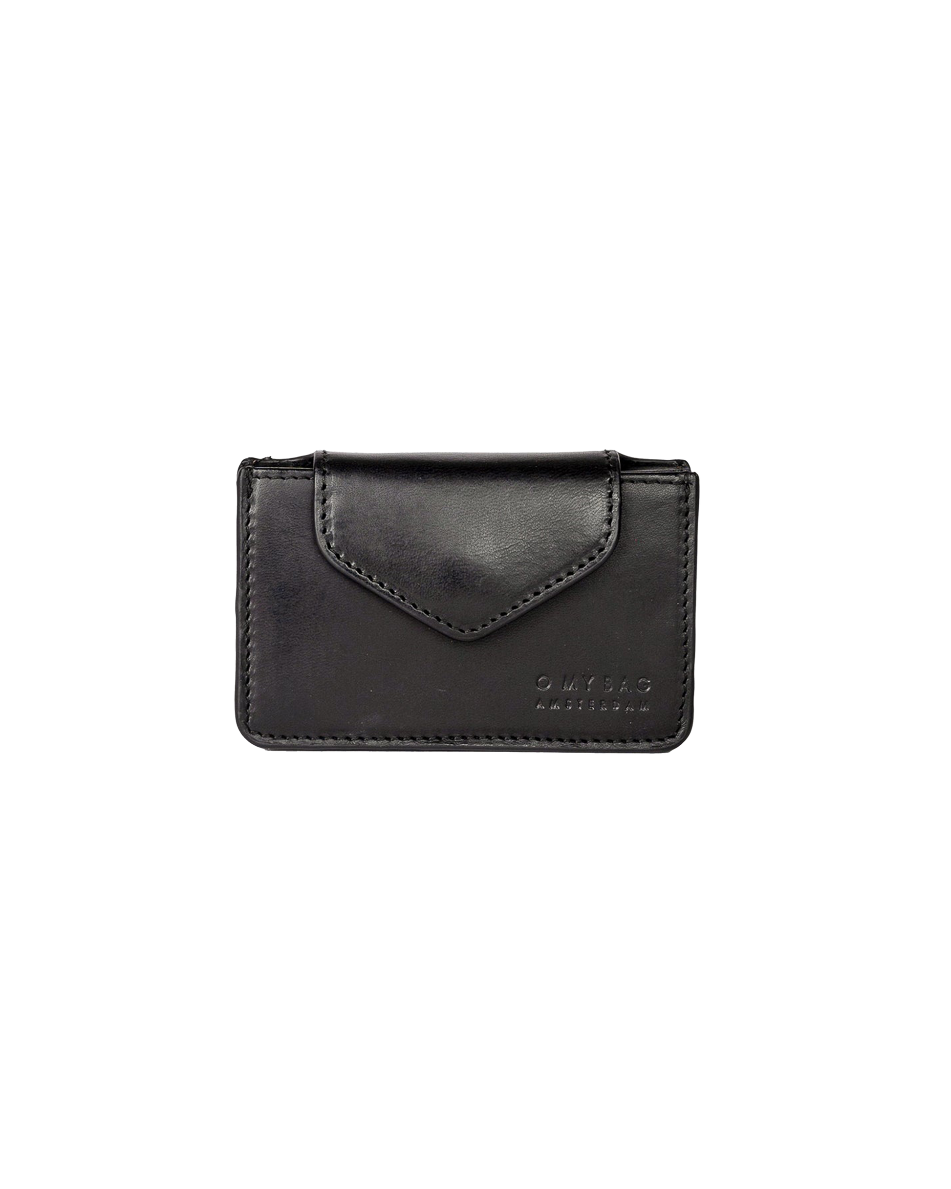 Geldbeutel Harmonica Wallet in Black Classic Leather von O My Bag