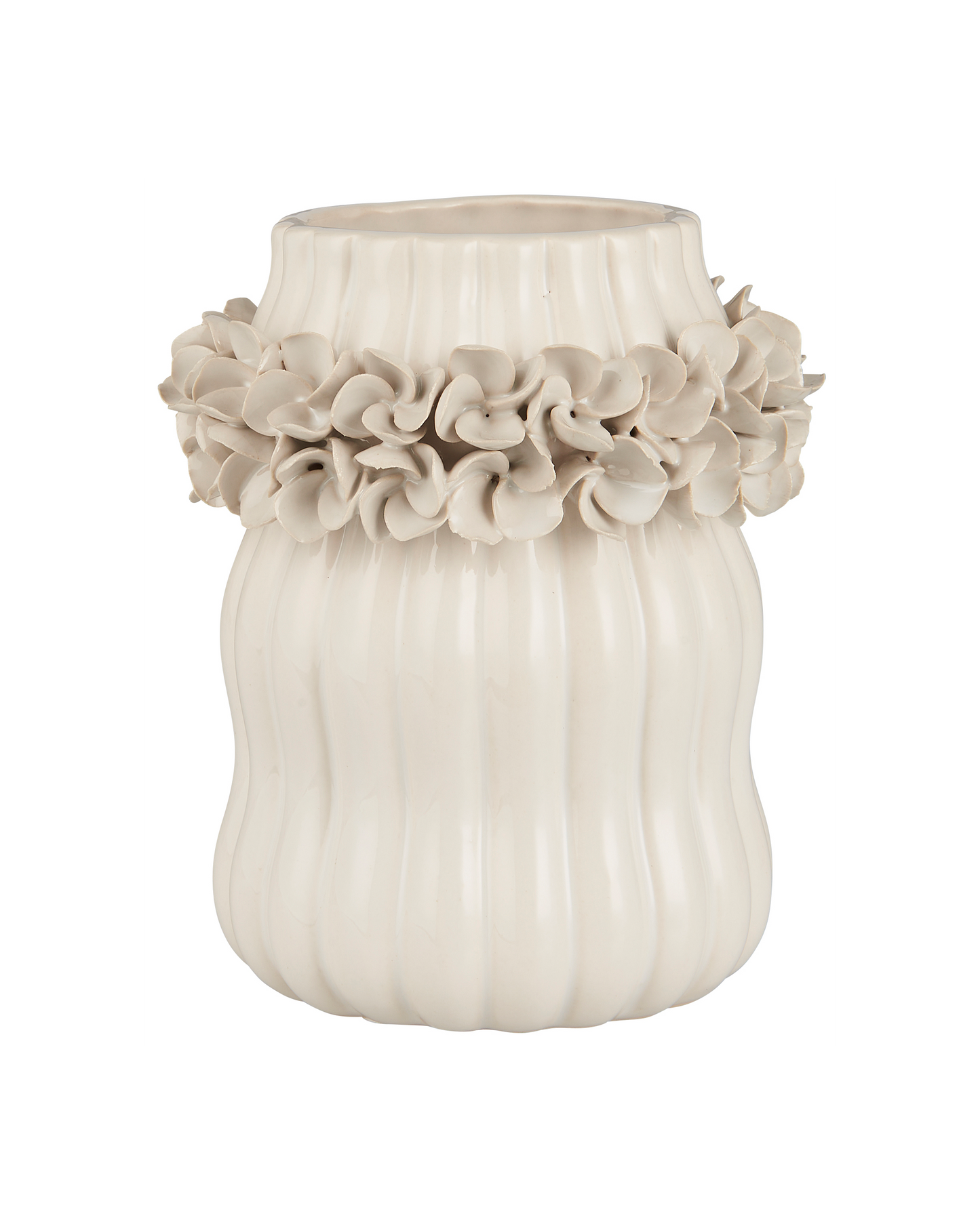 Vase Hortensie - Glasiert