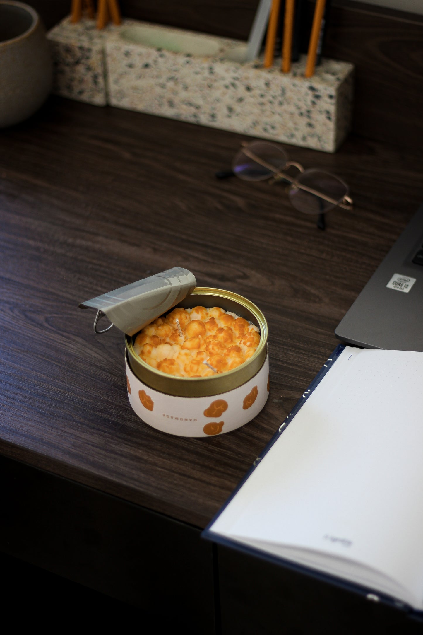 Kerzen-Dose - Caramel Popcorn