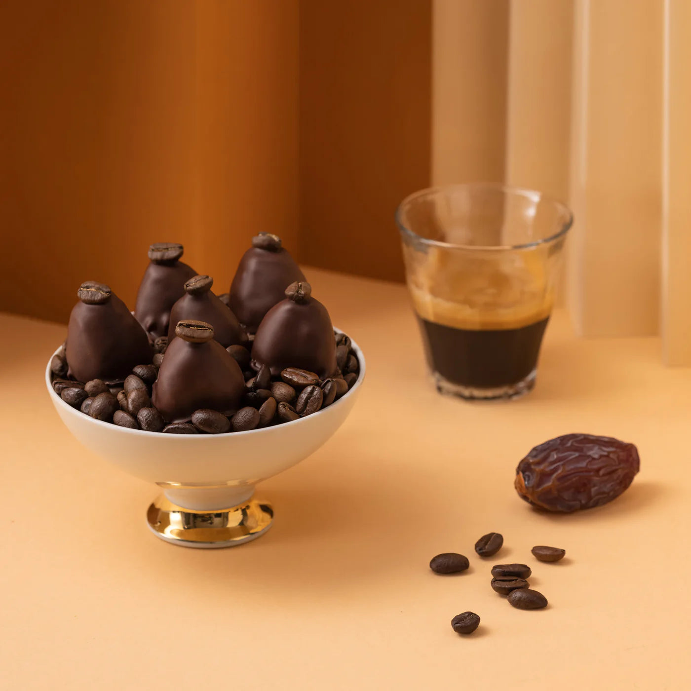 Dattelpralinen - Espresso Crunch