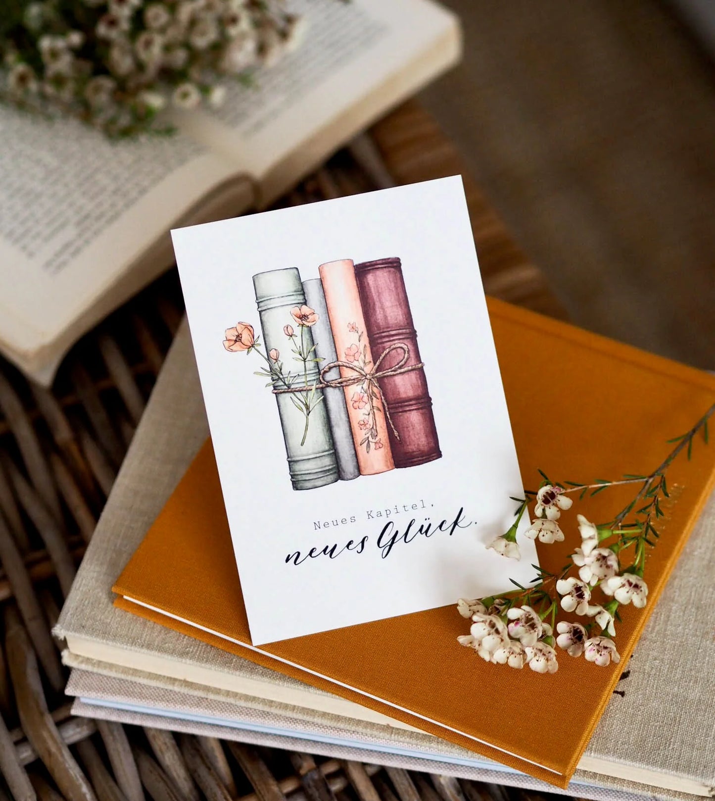 Postkarte Neues Kapitel, Neues Glück