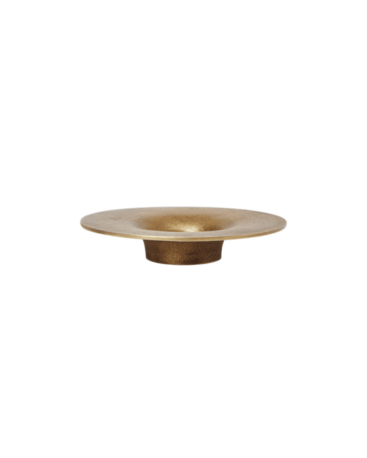 Ferm Living Kerzenhalter Blockkerze Soothe Block Candle Holder - Brass Finish