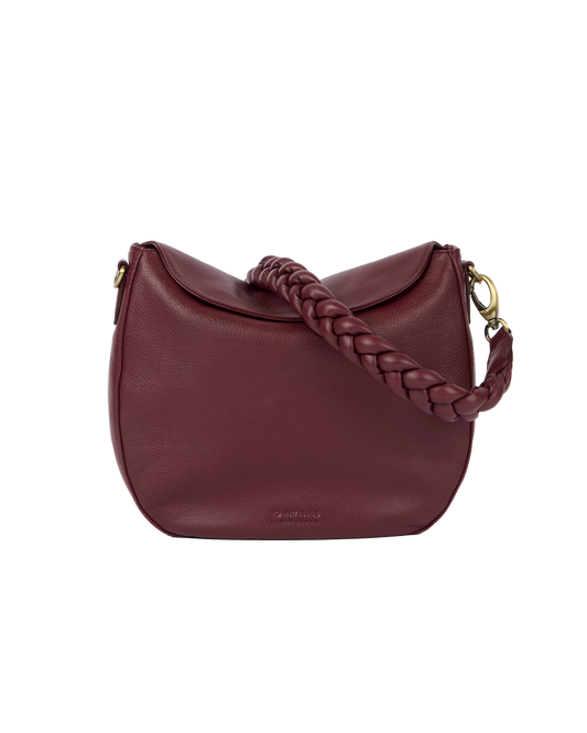 Lana Bag in Dark Cherry Soft Grain von O My Bag
