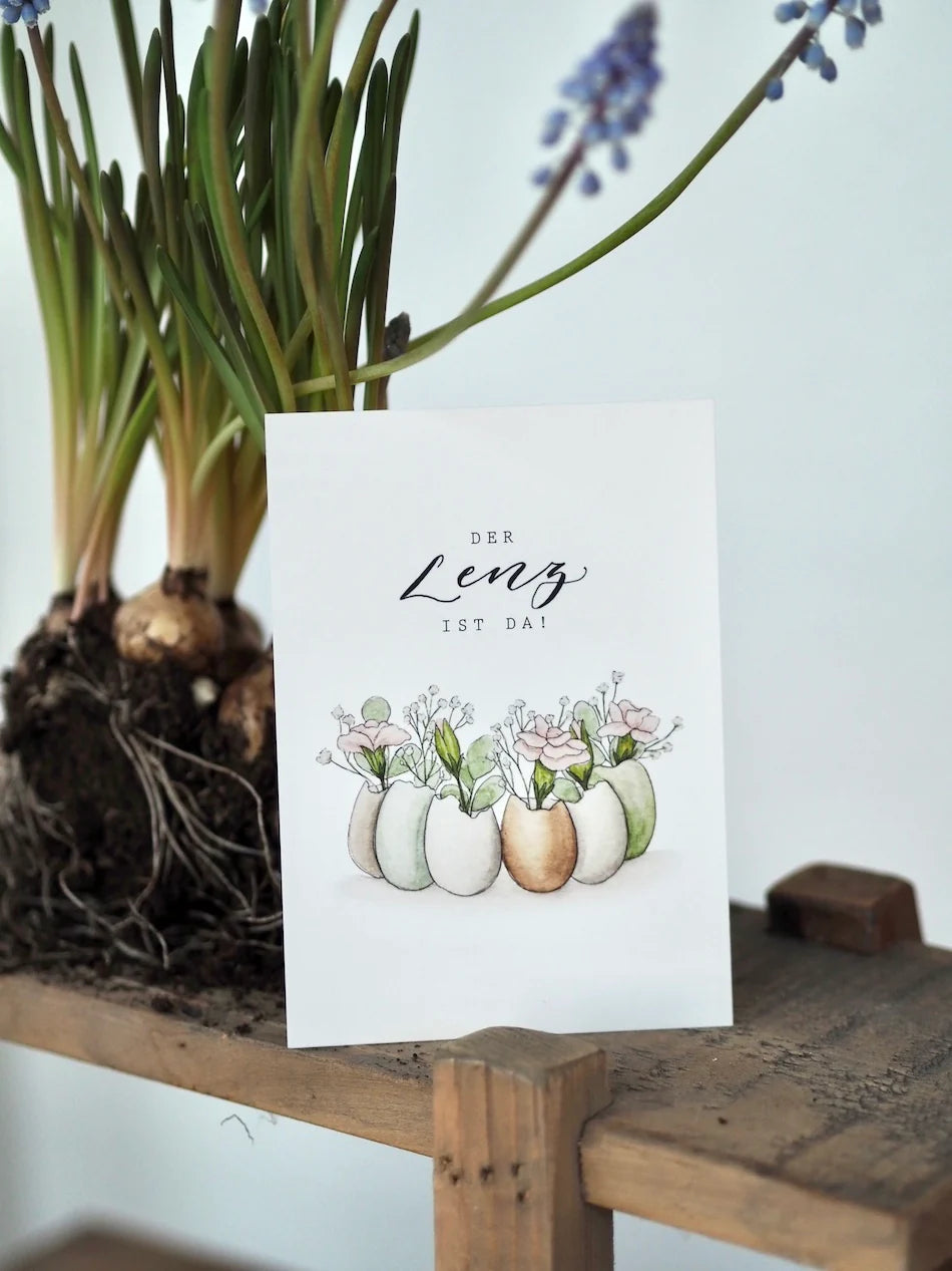 Postkarte - Der Lenz ist da