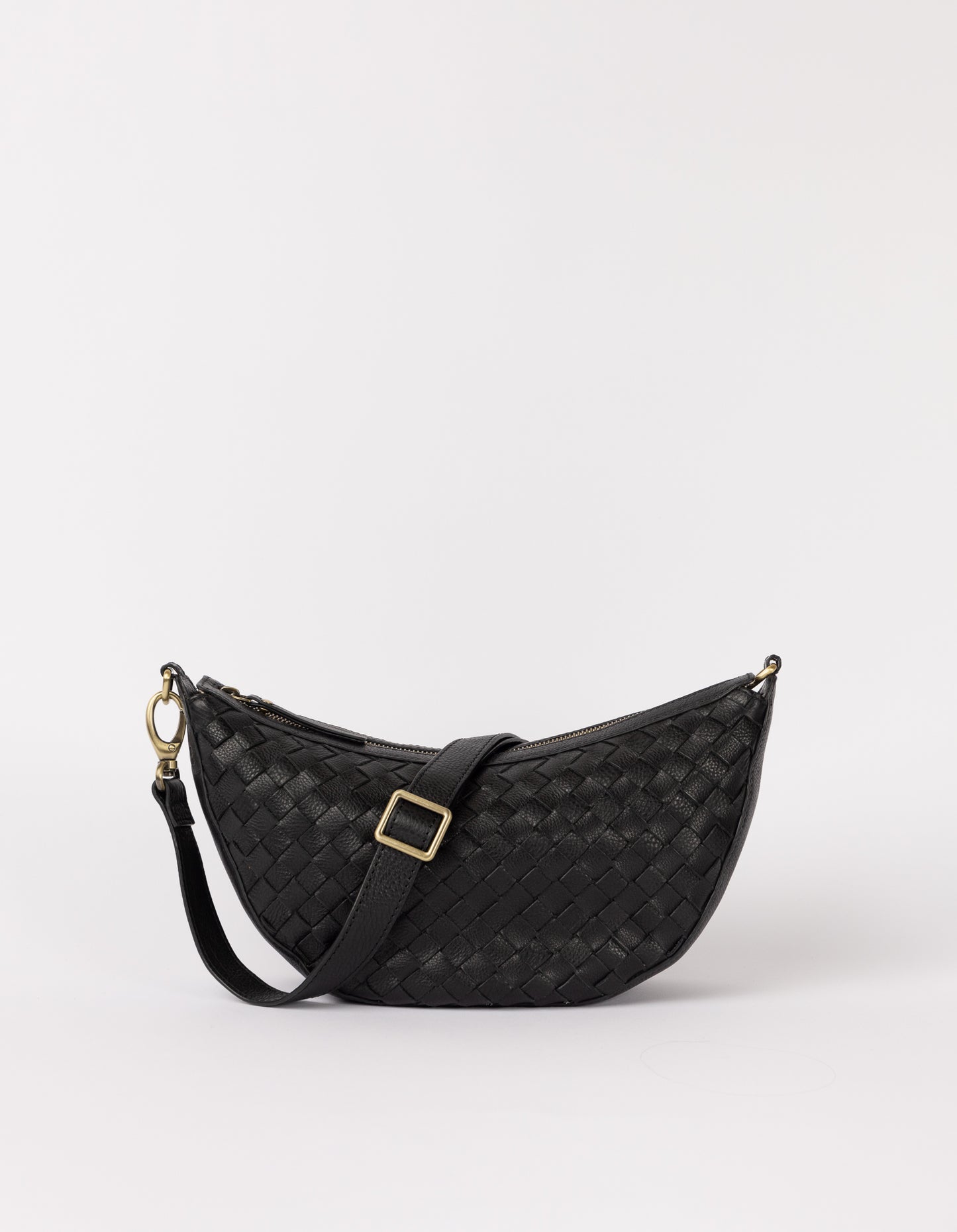 Leo - Schwarz - Gewebtes Soft Grain Leather