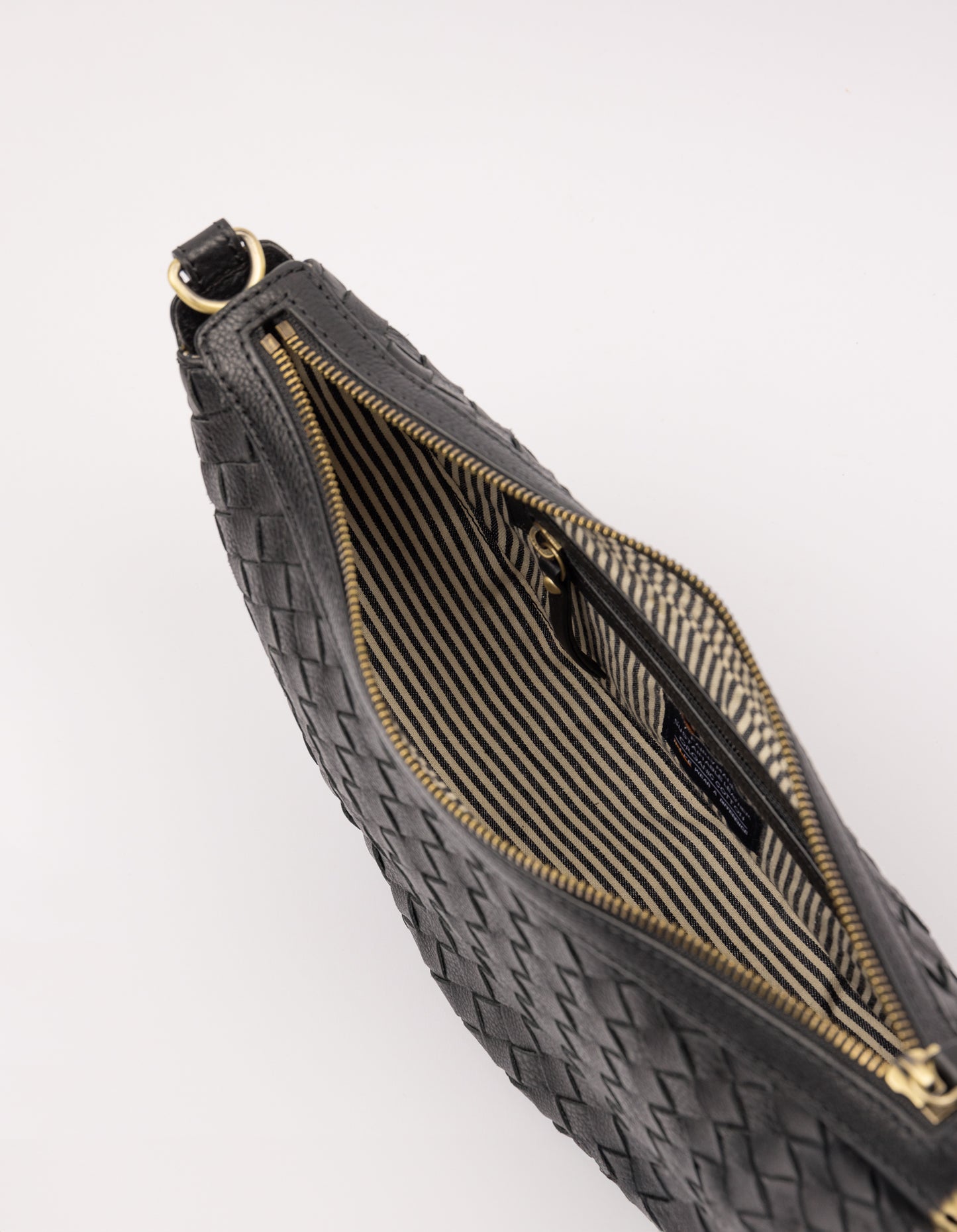 Leo - Schwarz - Gewebtes Soft Grain Leather