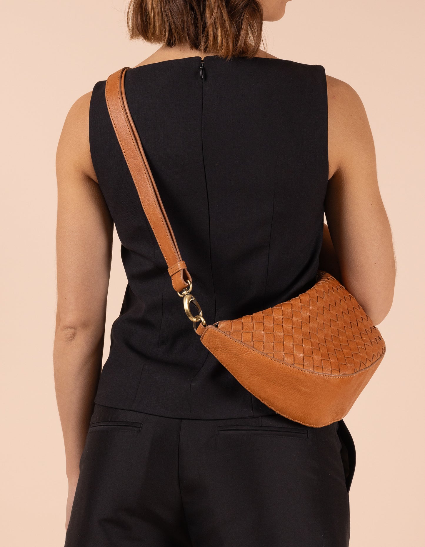 Leo - Wild Oak - Gewebtes Soft Grain Leather
