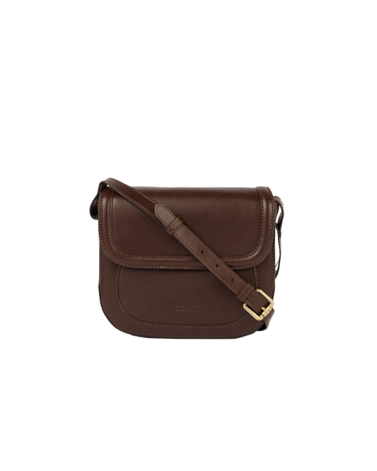 Handtasche Nina Small in Chocolate Classic Leather von O My Bag