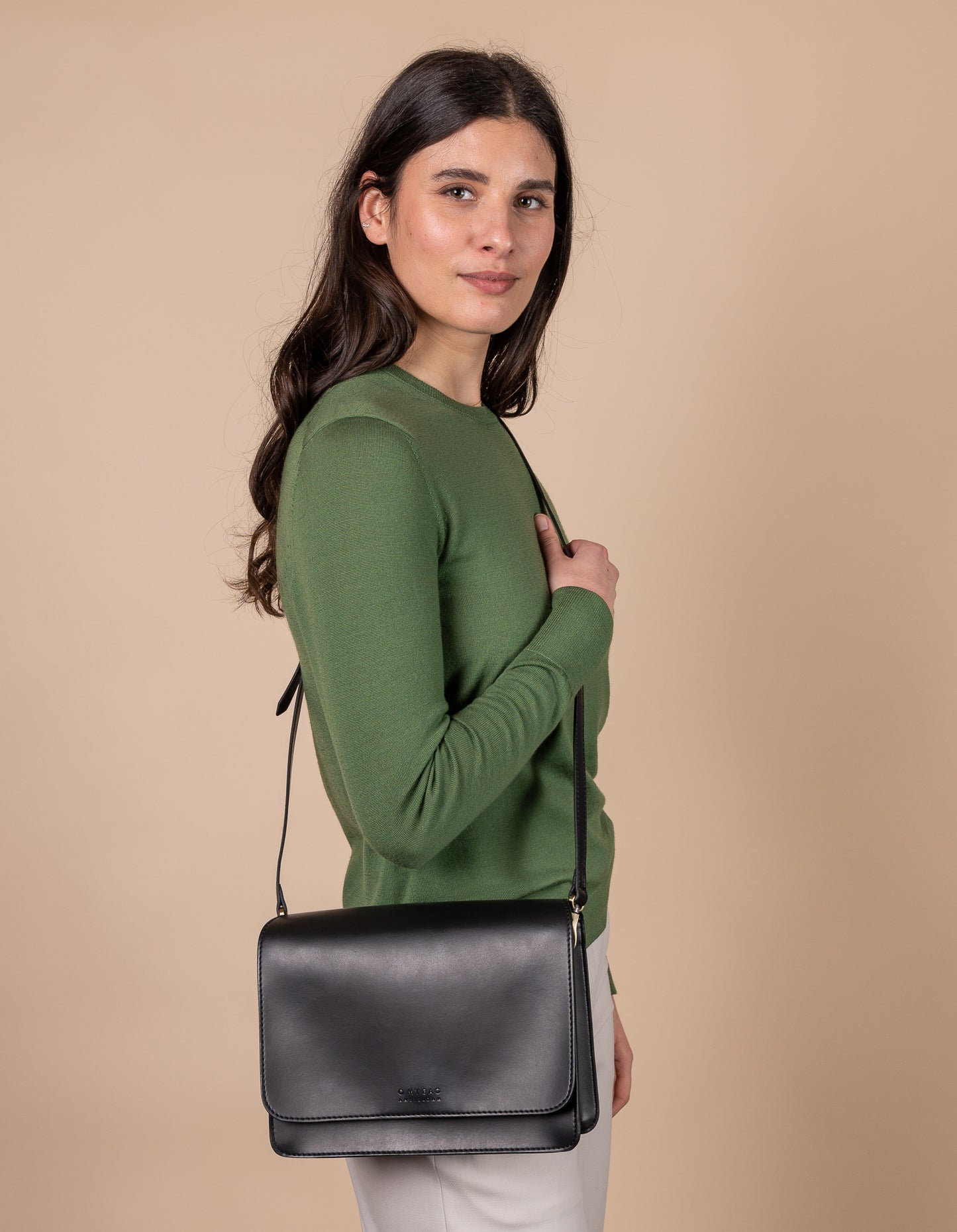 Audrey Black Vegan Uppeal™ - Checkered Strap