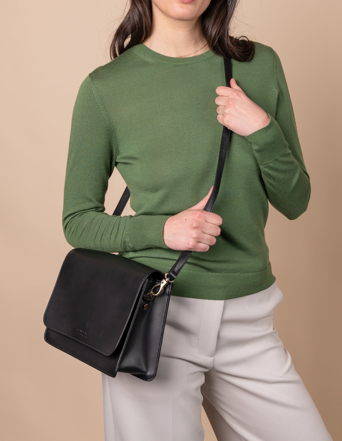 Audrey Black Vegan Uppeal™ - Checkered Strap