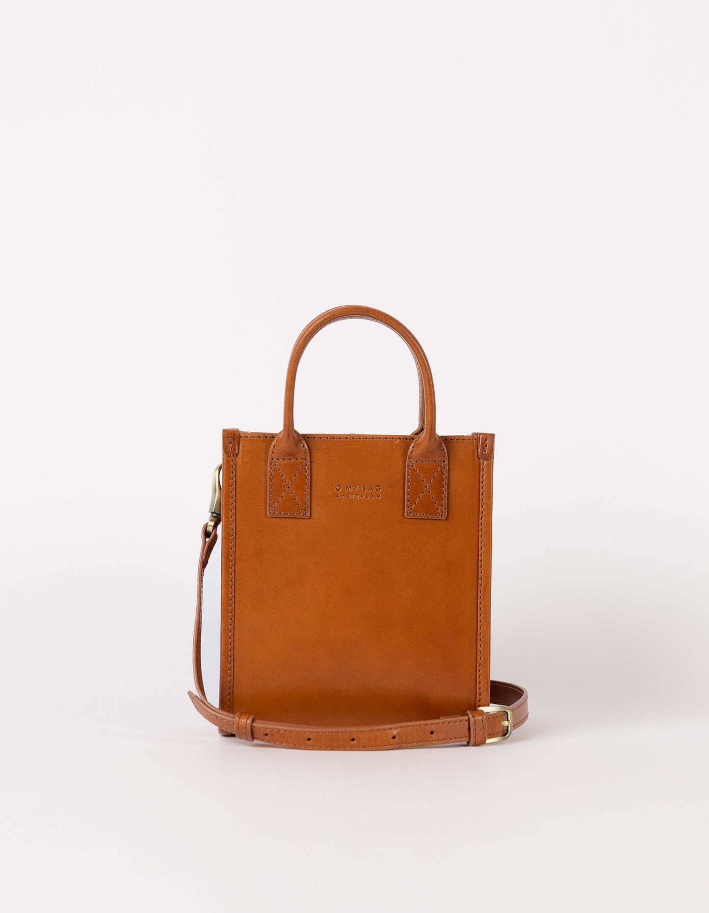 Jackie Mini - Cognac - Klassisches Leder