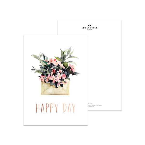 Postkarte - Happy day