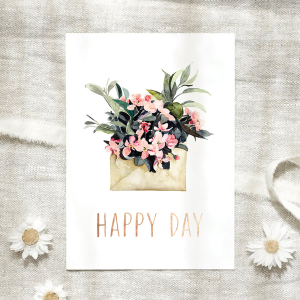 Postkarte - Happy day