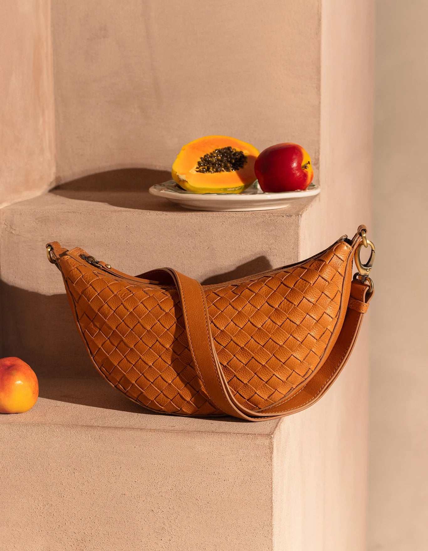Leo - Wild Oak - Gewebtes Soft Grain Leather